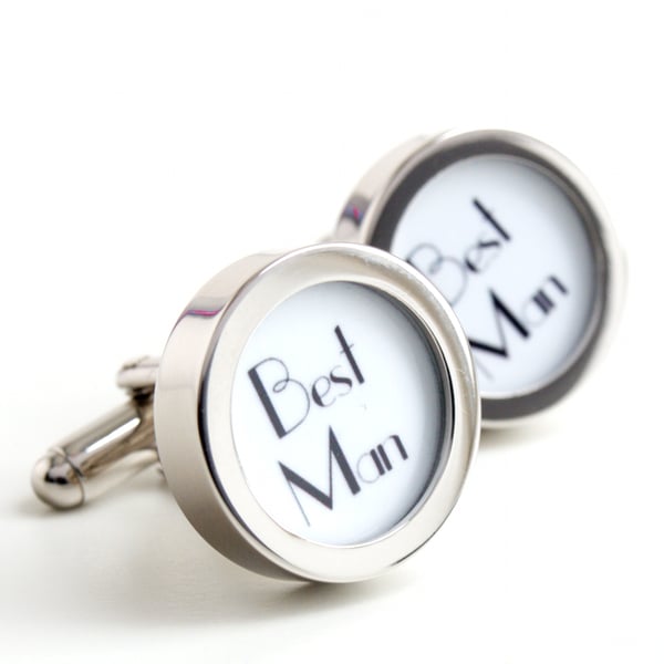 Best Man Cufflinks 1920s Art Deco Wedding Cufflinks for Groomsmen