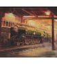 STEAM RAILWAY Art Print- Atmospheric Giclee Print- Vintage Train Enthusiast Gift