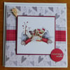 Sale - Christmas Card - Skating Snowman - Christmas Wishes