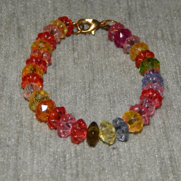 Children's Flower Bead Bracelet