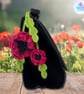 Poppy bag charm. Poppy keyring. Poppy gift gift. Poppies - Image 1