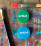 artist badge by Jo Brown Happy Tomato  - Image 3