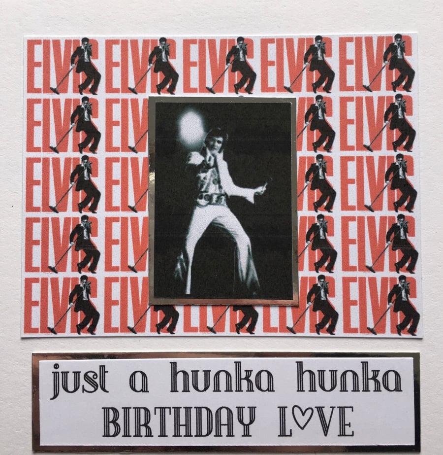 Happy Birthday Card -  for an Elvis fan