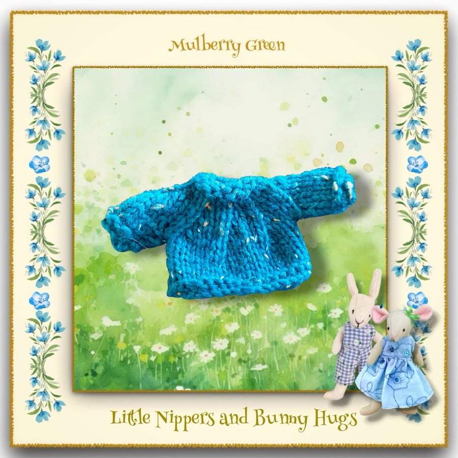Image of Little Nippers and Bunny Hugs Blue Flecked Jumper