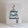 'Away on the Waves' - Handmade C6 Blank Card