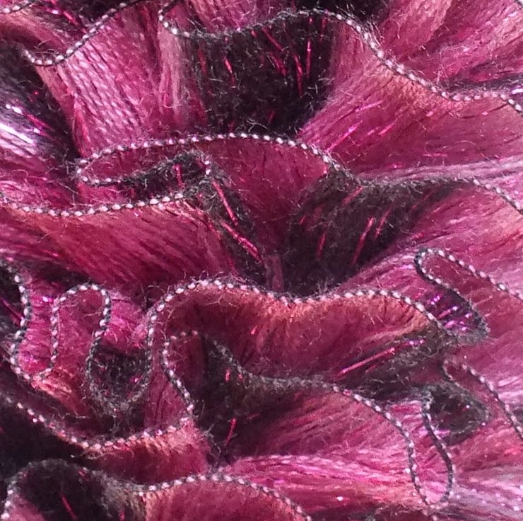 Sparkle Ruffle Scarf - Pink Mix - Folksy