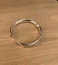 "Coalescence" - Heavy Handmade Sterling Silver Hinged Bangle - Made to any size  - Image 3