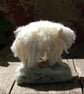 Needle Felt curly fleece Sheep,  wool Sheep, Sheep ornament,  - Image 5