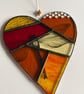 Patchwork Dragonfly Heart - Image 1