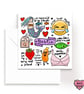 Bestie card for your best friend or bff with lots of puns and cute illustrations - Image 2