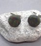 Dark green, navy and sienna cufflinks with gift box included - Image 4