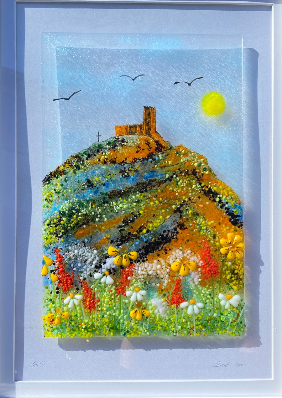 Glass landscape picture  ( made to order)