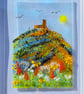  Fused Glass landscape picture  ( made to order)