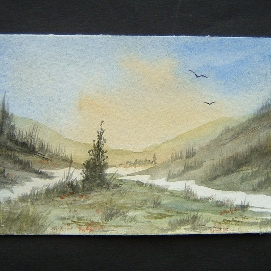 Art painting aceo SFA original paintings landscape 81