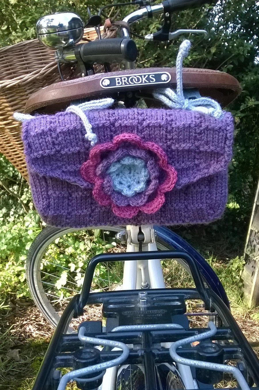 SALE. Saddle tool bag - plum