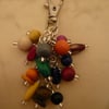 Wooden Multi Coloured Bag Charm