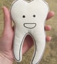 Large Tooth Screenprinted Plush - Image 2