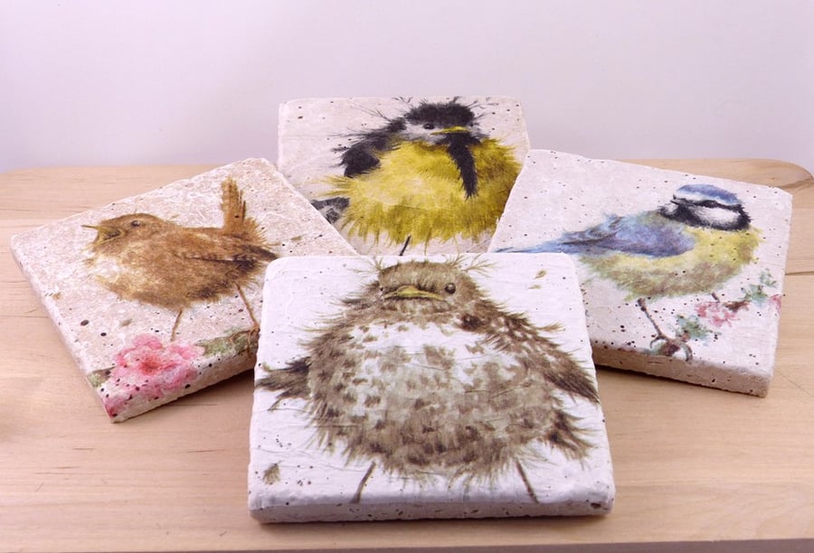 Set of 4 Marble Coasters