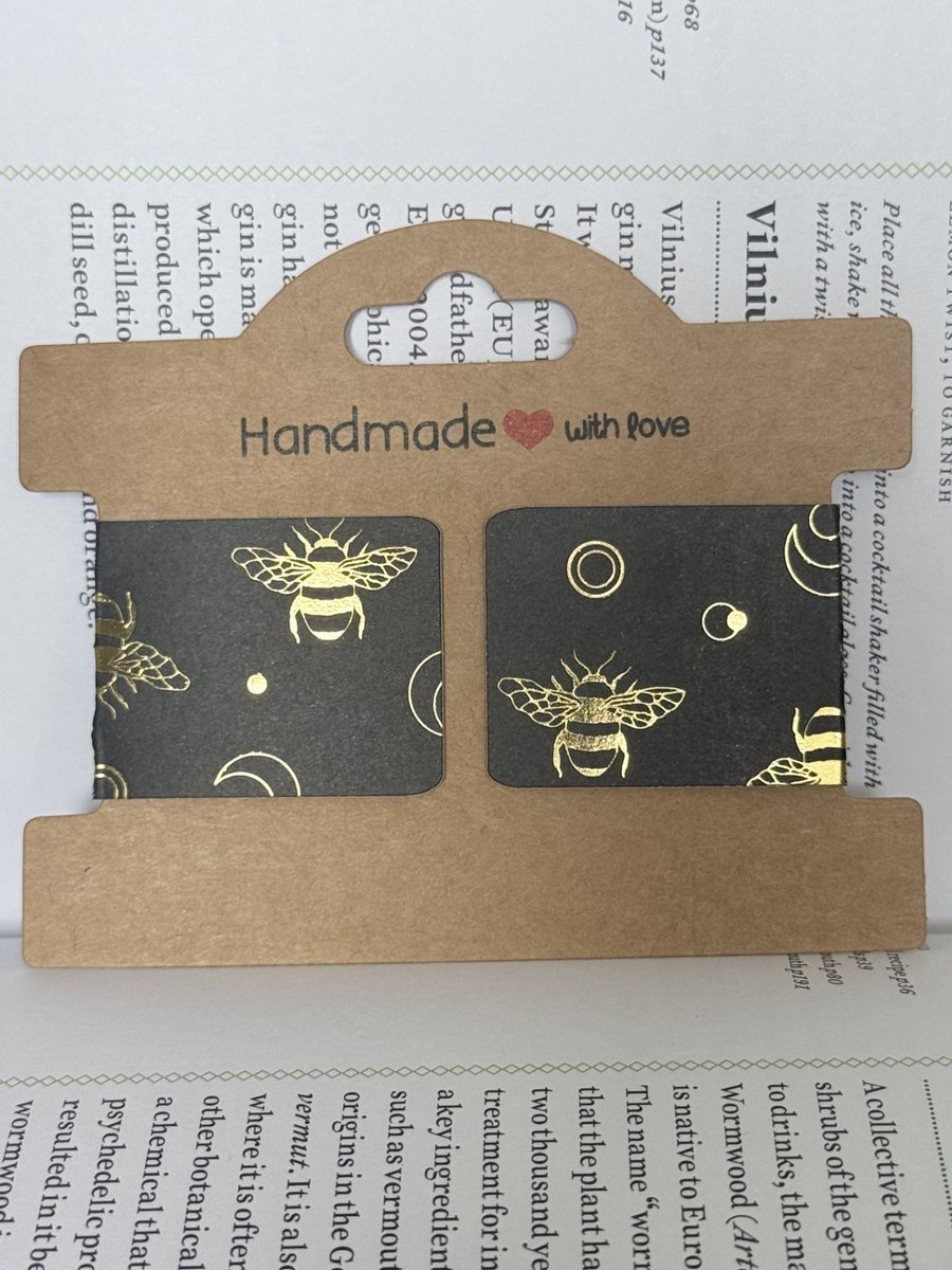 Golden Bee Magnetic Bookmarks (Pair)