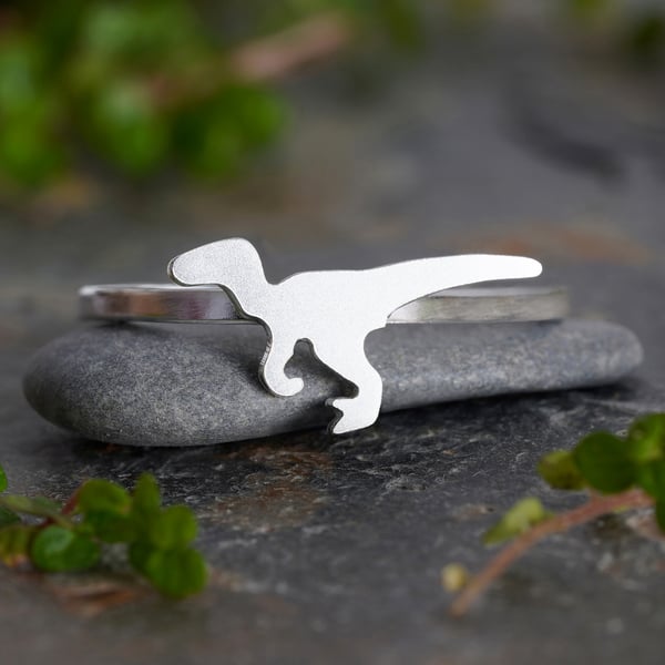 Velociraptor Ring In Sterling Silver