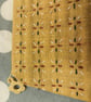 Fabric purse with sashiko embroidery detail. - Image 4