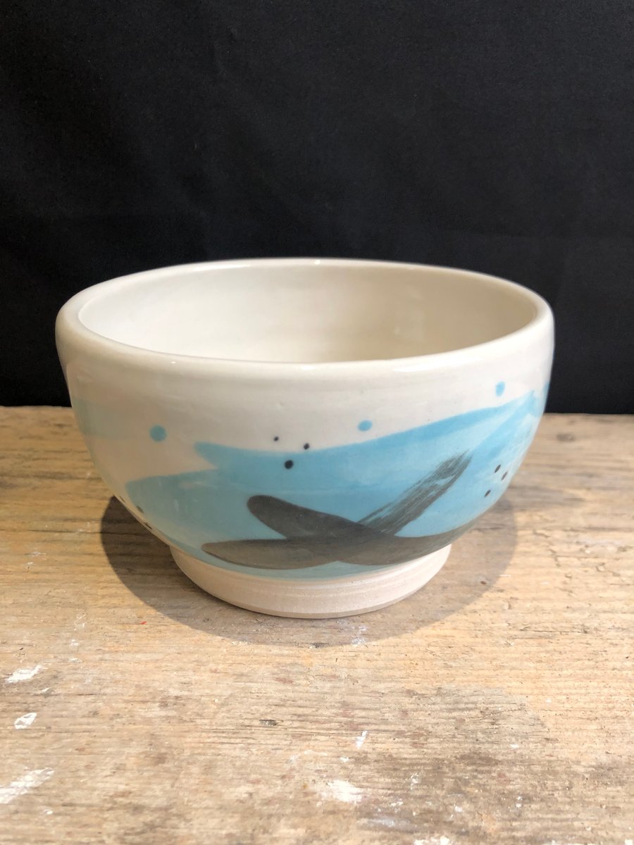 Stoneware XXX brushwork bowl (2 of 3)