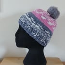 Knitted 'Nordic' Beanie Hat