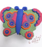 Set Of Three Colourful Butterfly Garden Cane Toppers Ornaments  (2) - Image 5