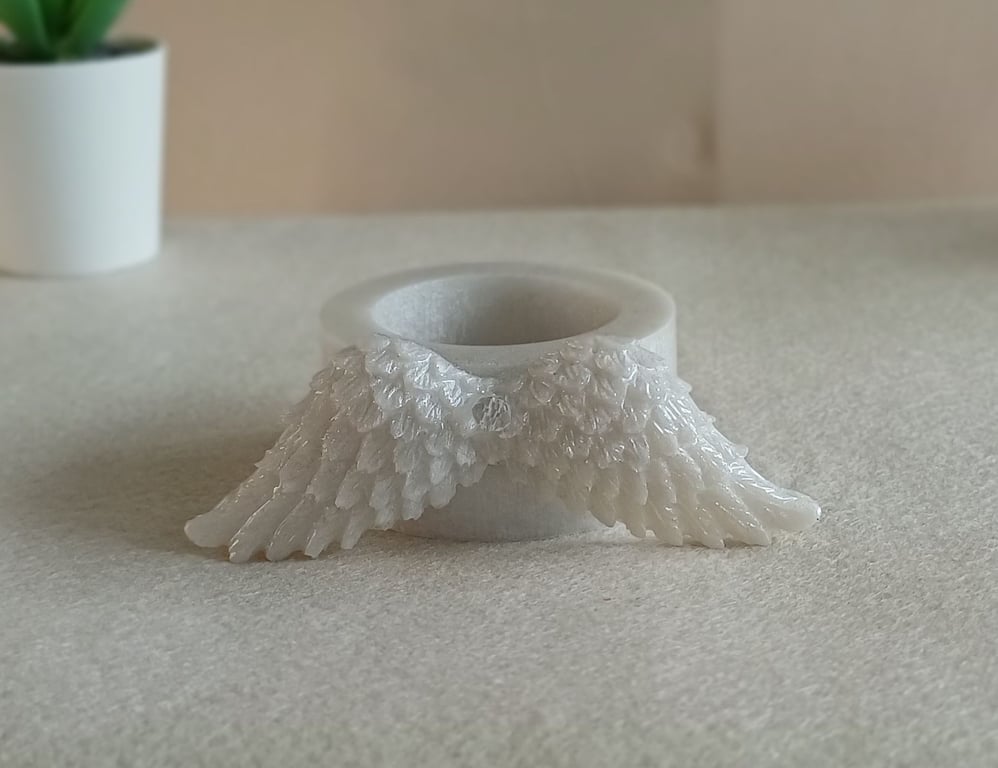 Angel Wing Tealight Holder – Handmade Memorial Keepsake for the Home