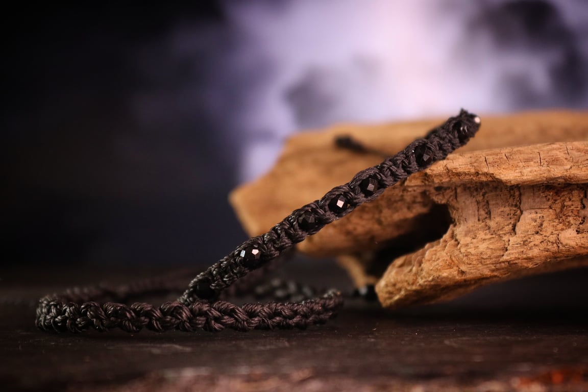 Men's bracelet set with Black Tourmaline 
