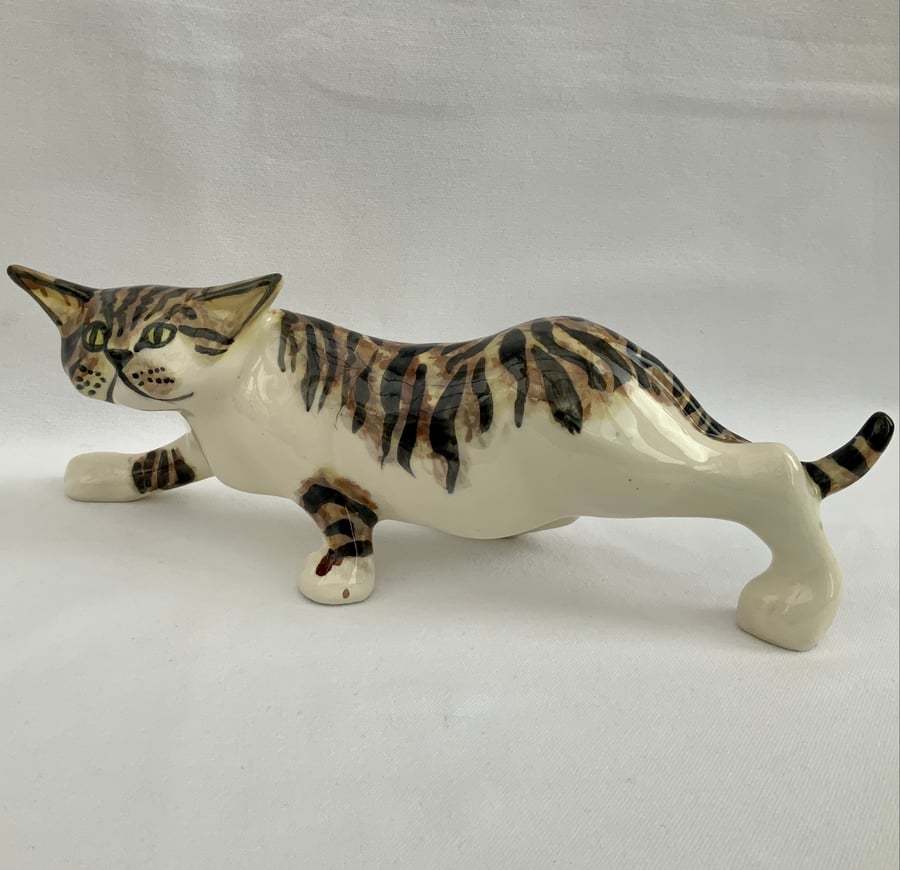 Brown Tabby Stalking Cat