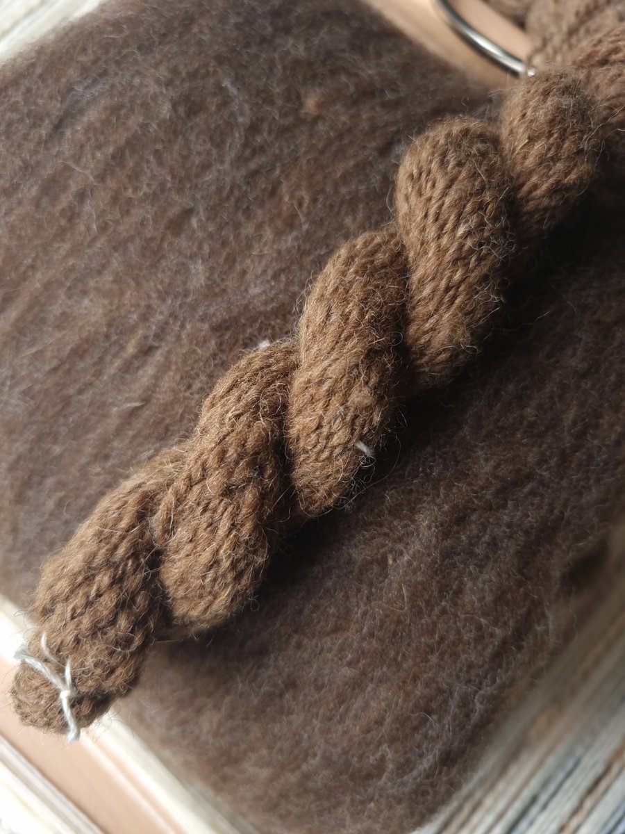 Natural Shetland wool batt