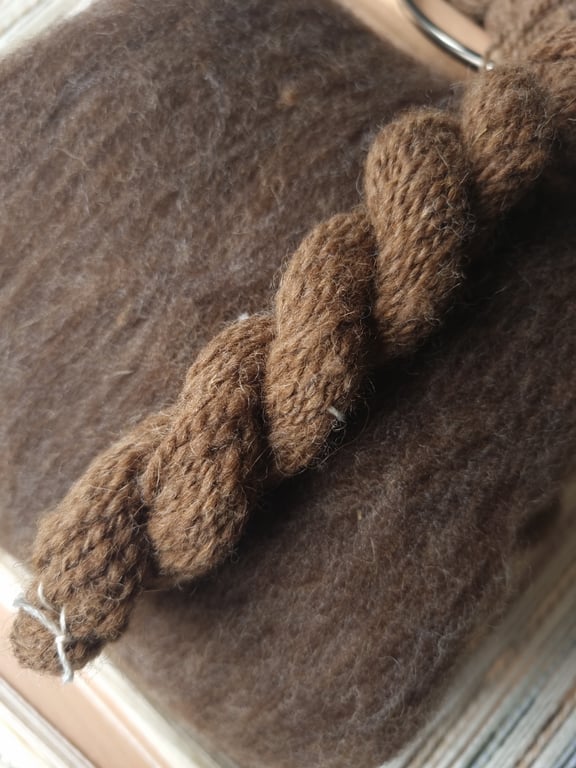 Natural Shetland wool batt
