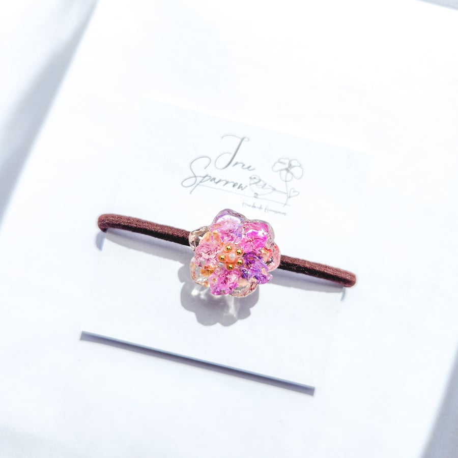 Real Dried Flower Hair tie
