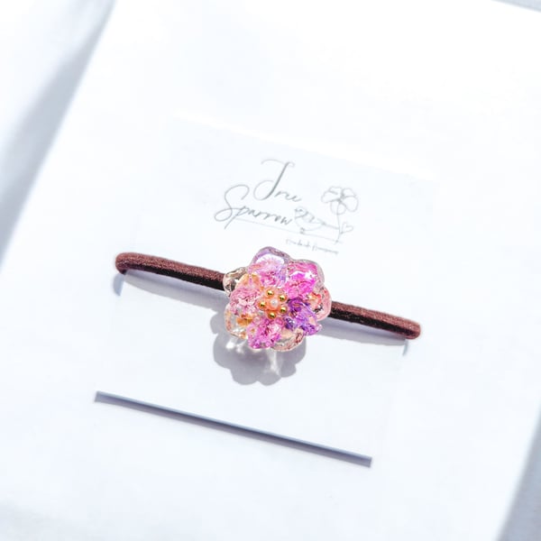 Real Dried Flower Hair tie