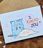 Valentines Day Card, Anniversary Card, I Knead You! Bakers Card, Wife Card - Image 2