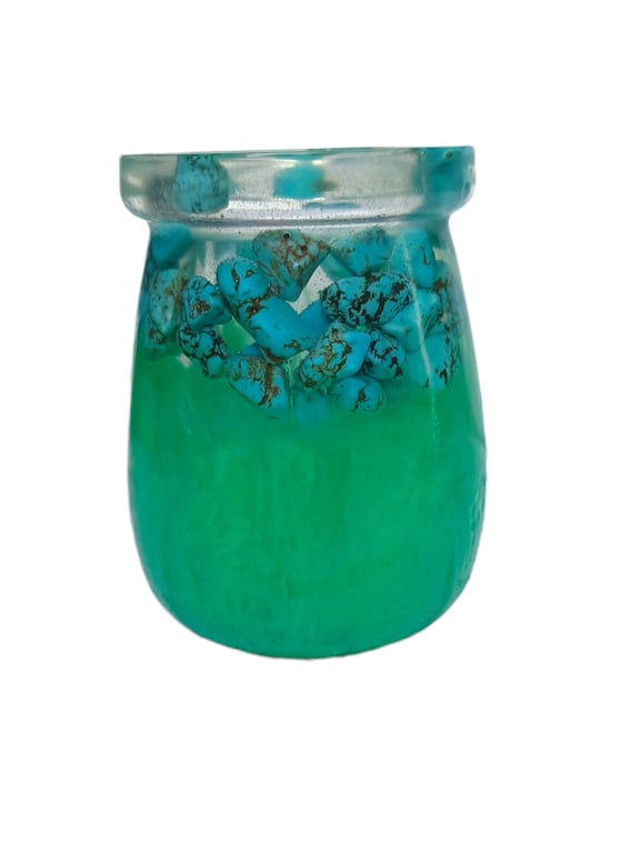 Turquoise Howlite Tidewhisper Mini Vase