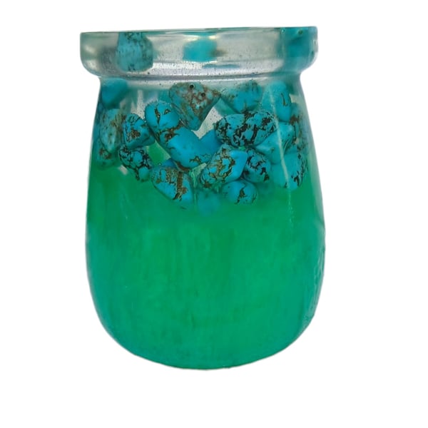 Turquoise Howlite Tidewhisper Mini Vase