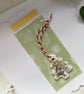 Hand made christmas card, gift and card rolled into one, christmas hanger - Image 4
