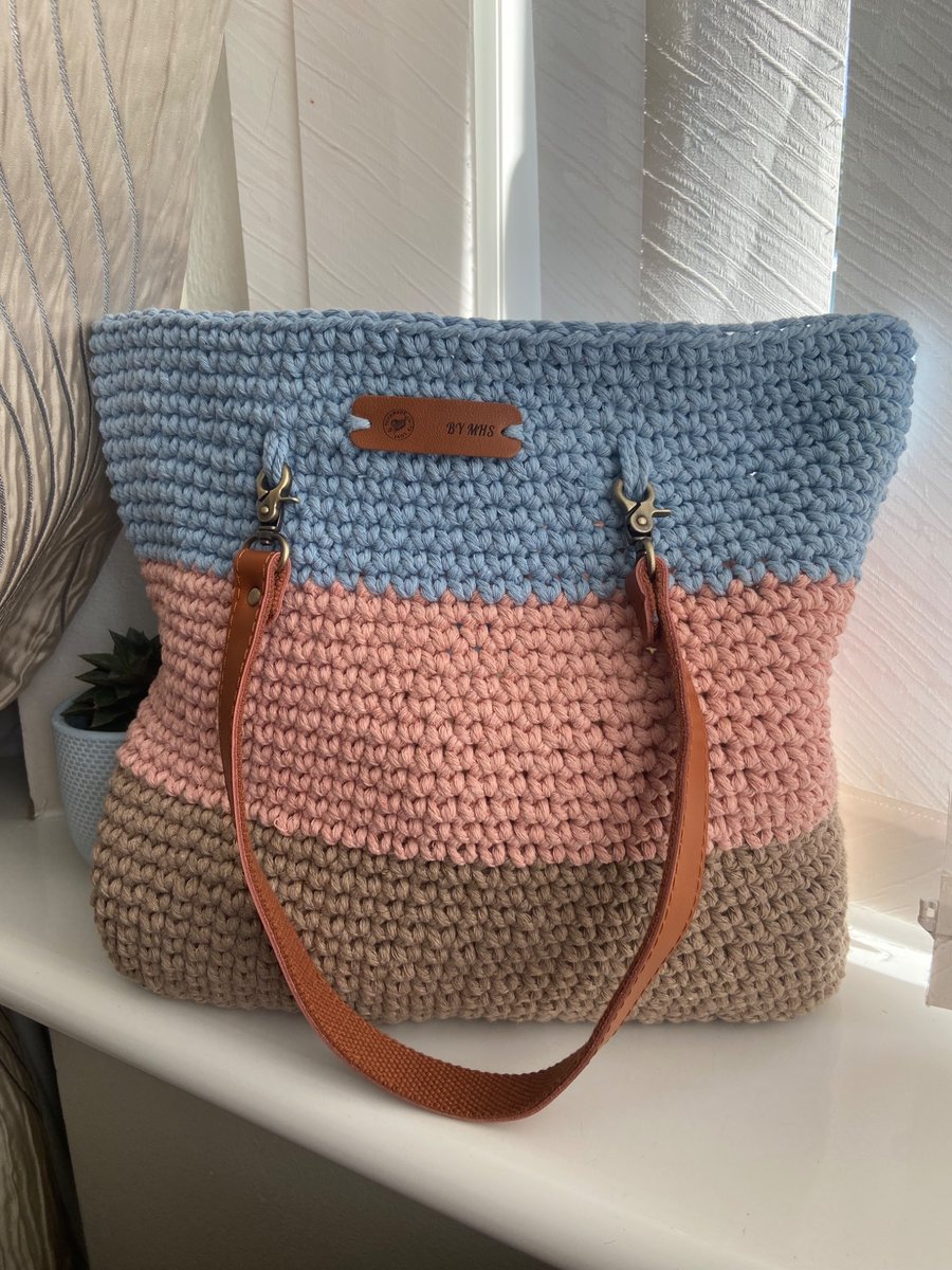 Handmade Crochet macrame shoulder bag 