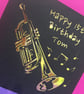 Personalised Trumpet Birthday Card - Image 3
