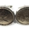 1971 50th Birthday Anniversary Old Large English 5p coin cufflinks - British 5p