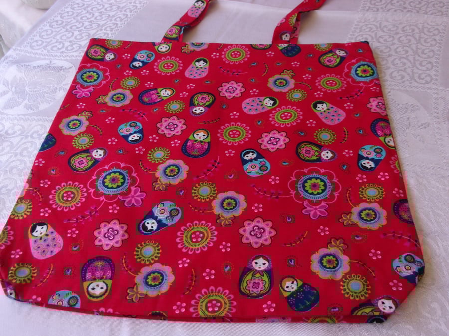 Russian Dolls Fabric Bag