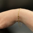 14 Ct Gold Filled Sunburst Chain Bracelet