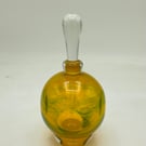 Amber Facet and Thread Bottle