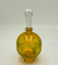 Amber Facet and Thread Bottle