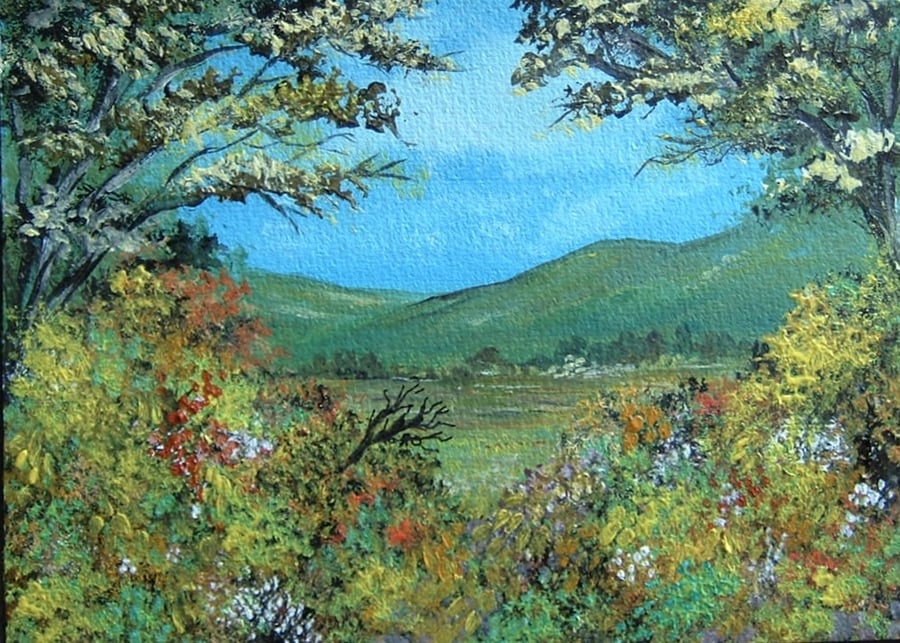 original art acrylic painting. (ref f 438)