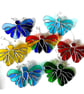 Turquoise Butterfly Suncatcher Stained Glass Handmade  - Image 8