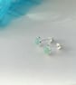 Summery Amazonite SS stud earrings - Image 3