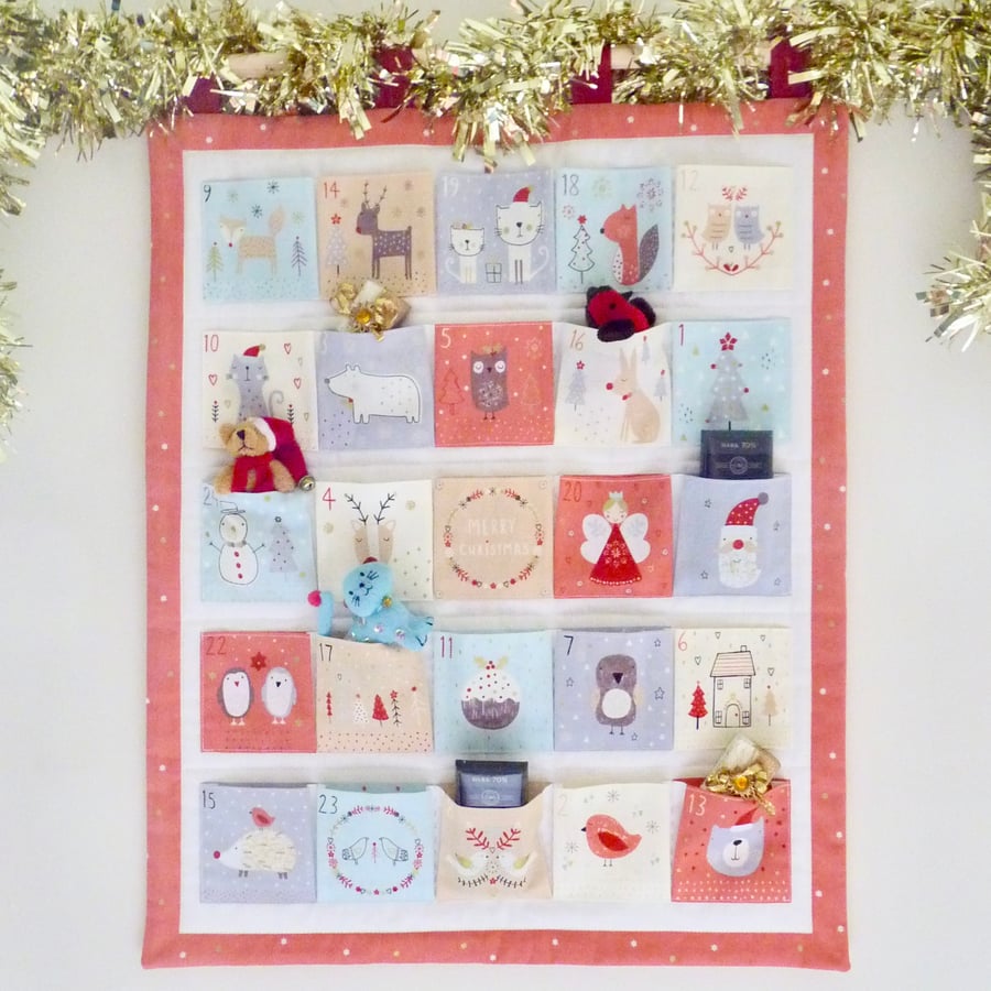 Christmas fabric advent calendar